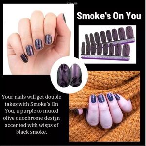 Color Street Nail Polish Strips: Smoke's On You